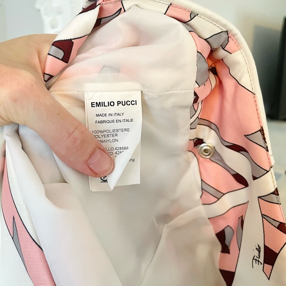 EMILIO PUCCI Colorful Pink LOGO Dress Mini Skirt RARE Style - Picture 5 of 8